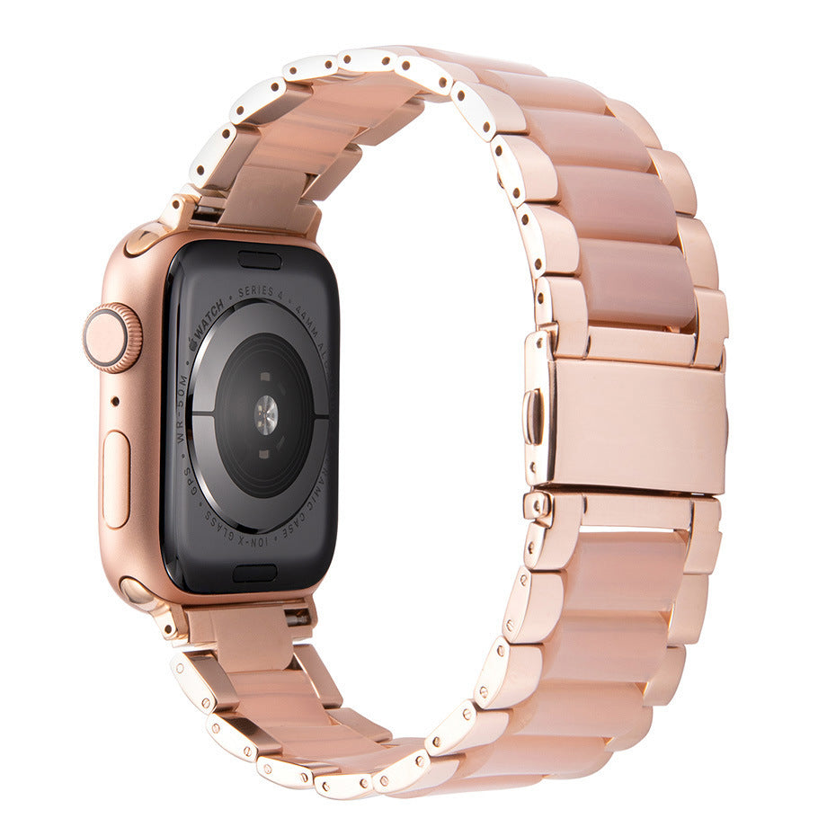 Resin Strap Stainless Steel Three Bead Replacement