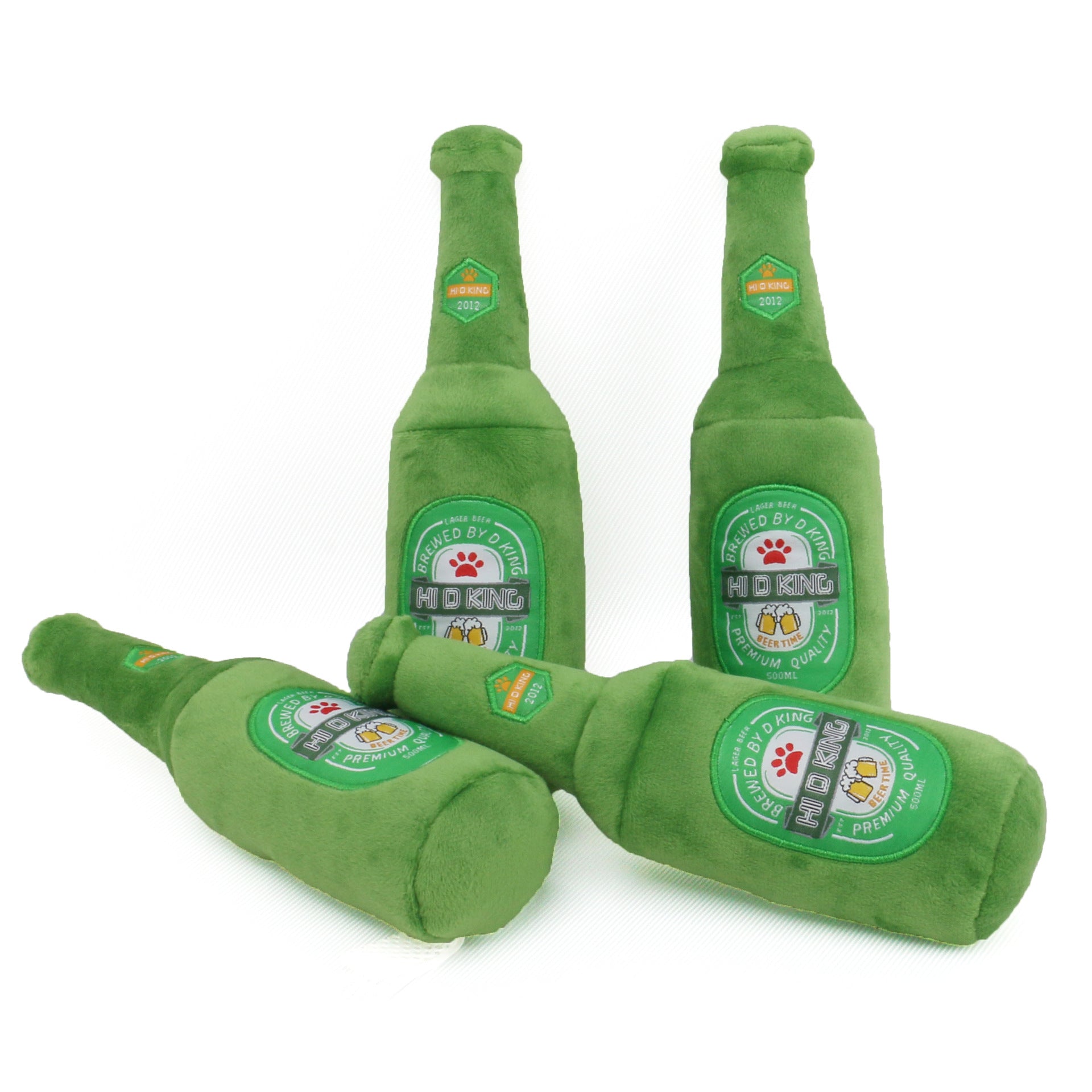 Pet Sound Dog Simulation Beer Bottle Plush Toy