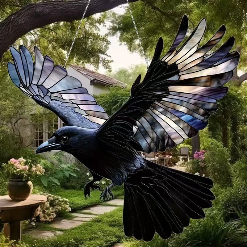 Acrylic Pendant Of Organic Glass Painted Catcher Sun Visor