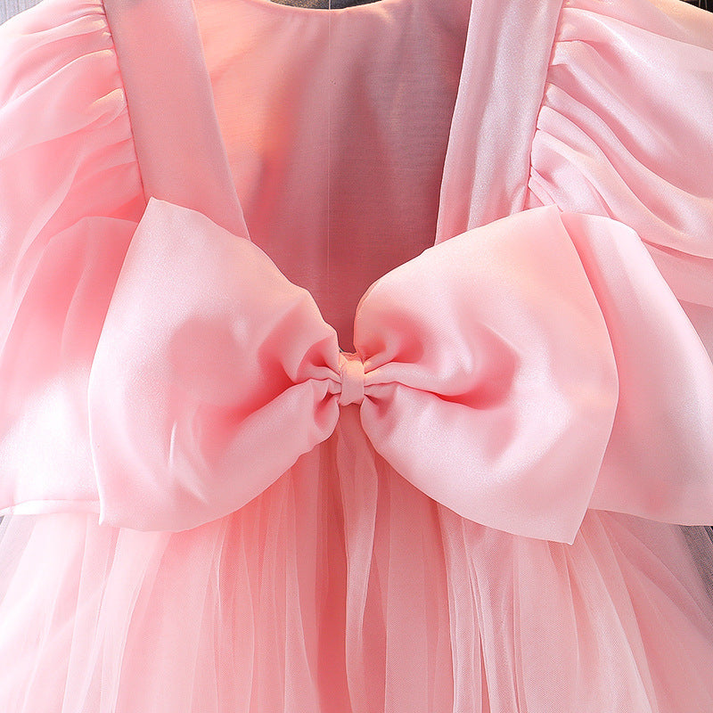 Korean Children Big Bow Dress