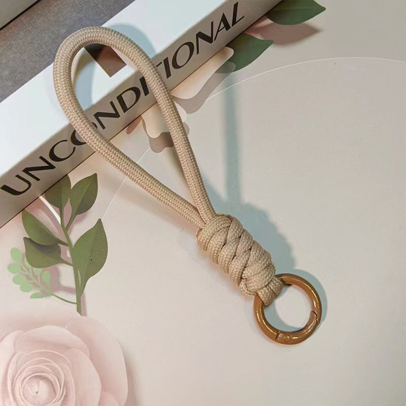 Color Matching Knotted Mobile Phone Lanyard Creative Weaving