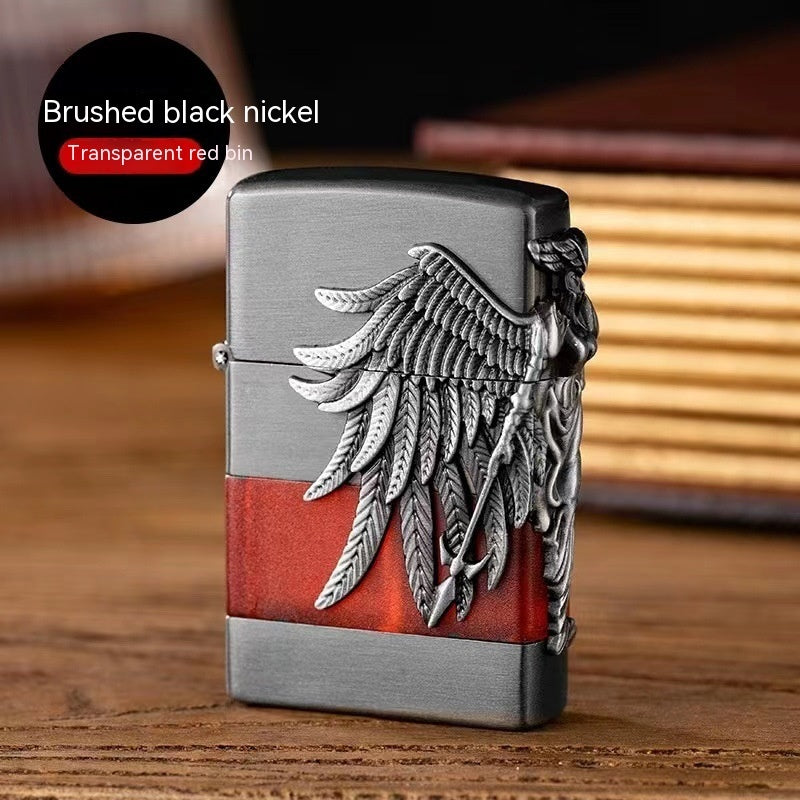 Transparent Warehouse Net Red Grinding Wheel Retro Gas Lighter