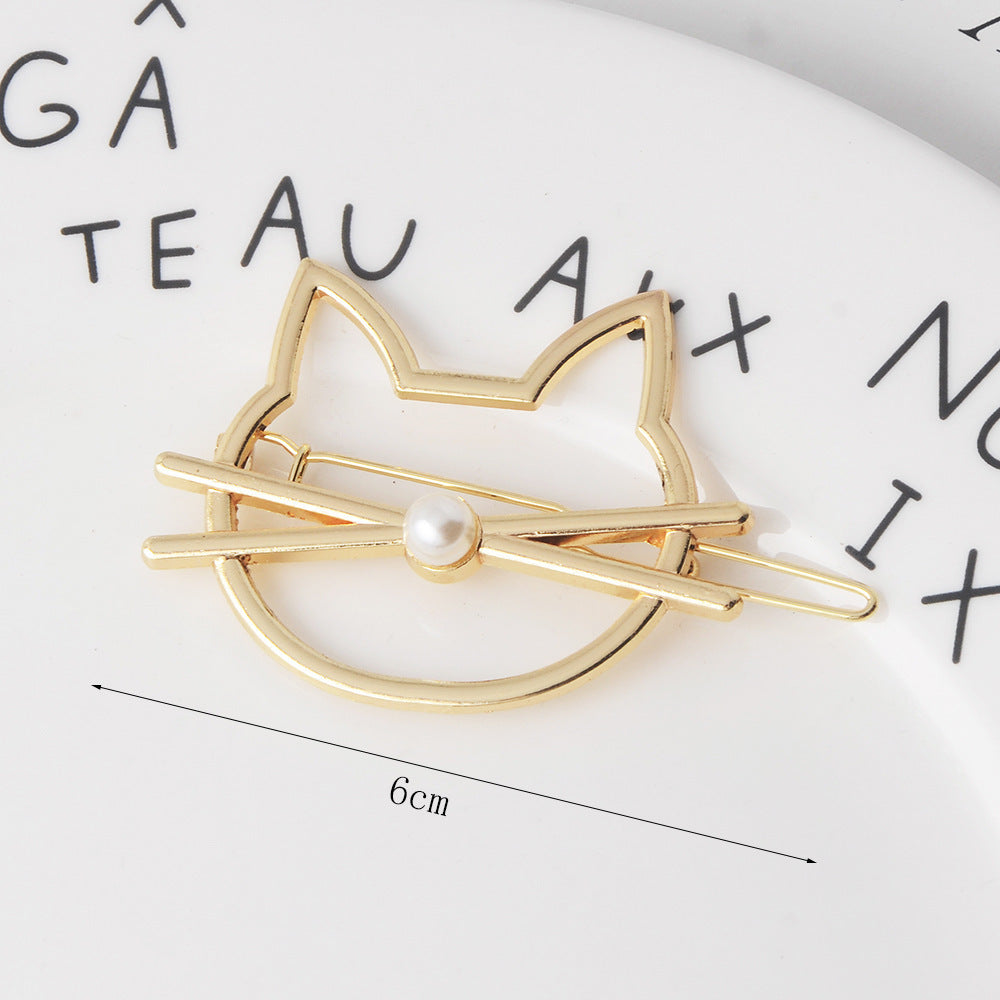 Cupid Heart-shaped Five-pointed Alloy Hair Accessories