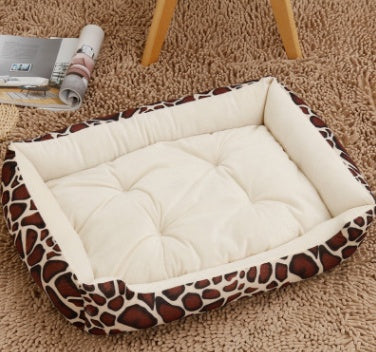 Kennel pet supplies in the large dog pet nest Golden Retriever dog bed autumn and winter cotton dog mat