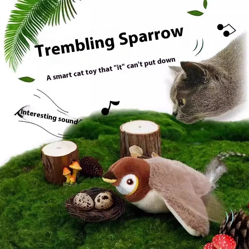 Sound Vibration-sensing Funny Smart Cat Toy
