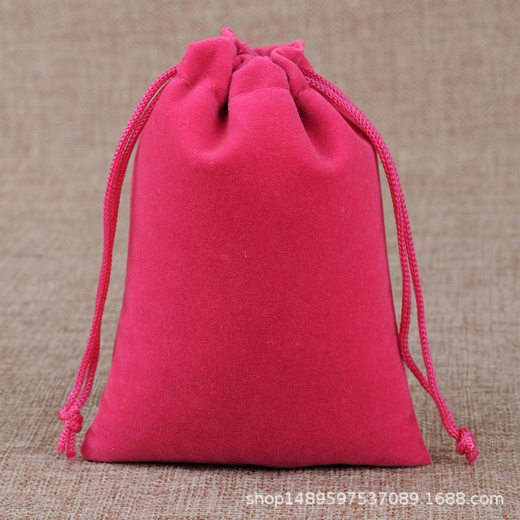 Black Velvet Bundle Pocket Drawstring Jewelry Packaging