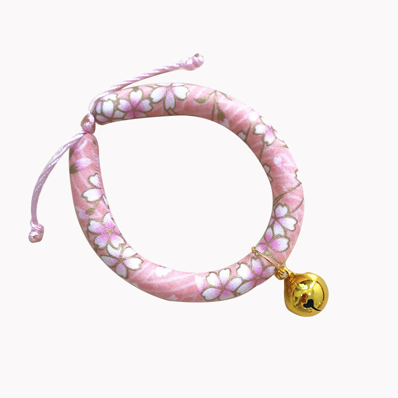 Japanese style pet cat and dog collar necklace