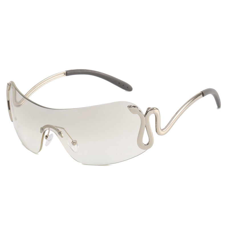 Spirit Snake One-piece Sunglasses Personality Fashion