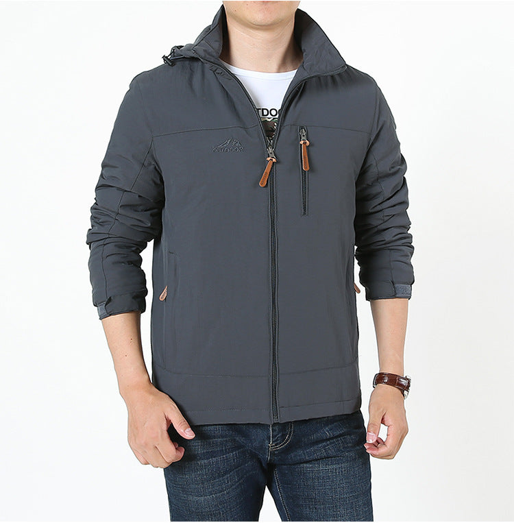 Men's Outdoor Fleece Jacket Detachable Anorak