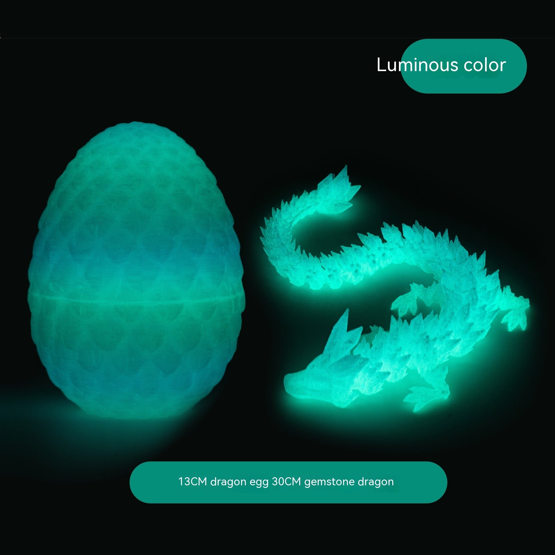 3D Printing Dragon Egg Dragon Gift Set Gem Dragon Decoration Hand-made Gift Color Decorative Creative Fashion Play