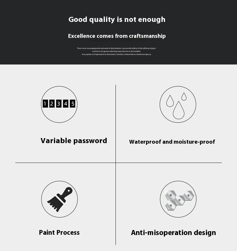 Small Padlock With Password Required Locker Luggage