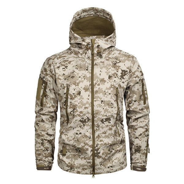Male Digital Camouflage Fleece Female Waterproof And Breathable Mountaineering Suit
