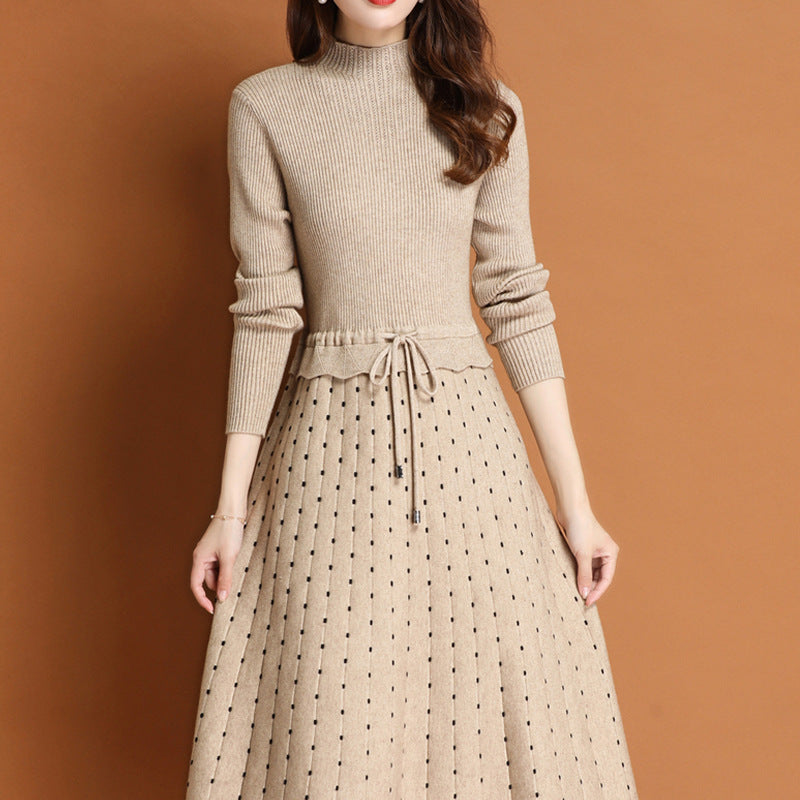 Knit Dress Mid-length Bottoming Shirt Knitted Dress