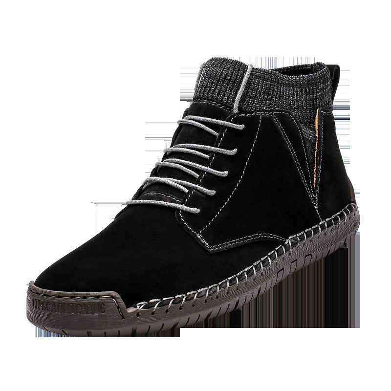 Men's Casual Warm Socks Shoes Ankle Boots