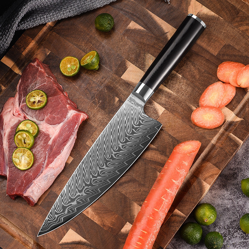 Damascus Fishbone Chef's Knife