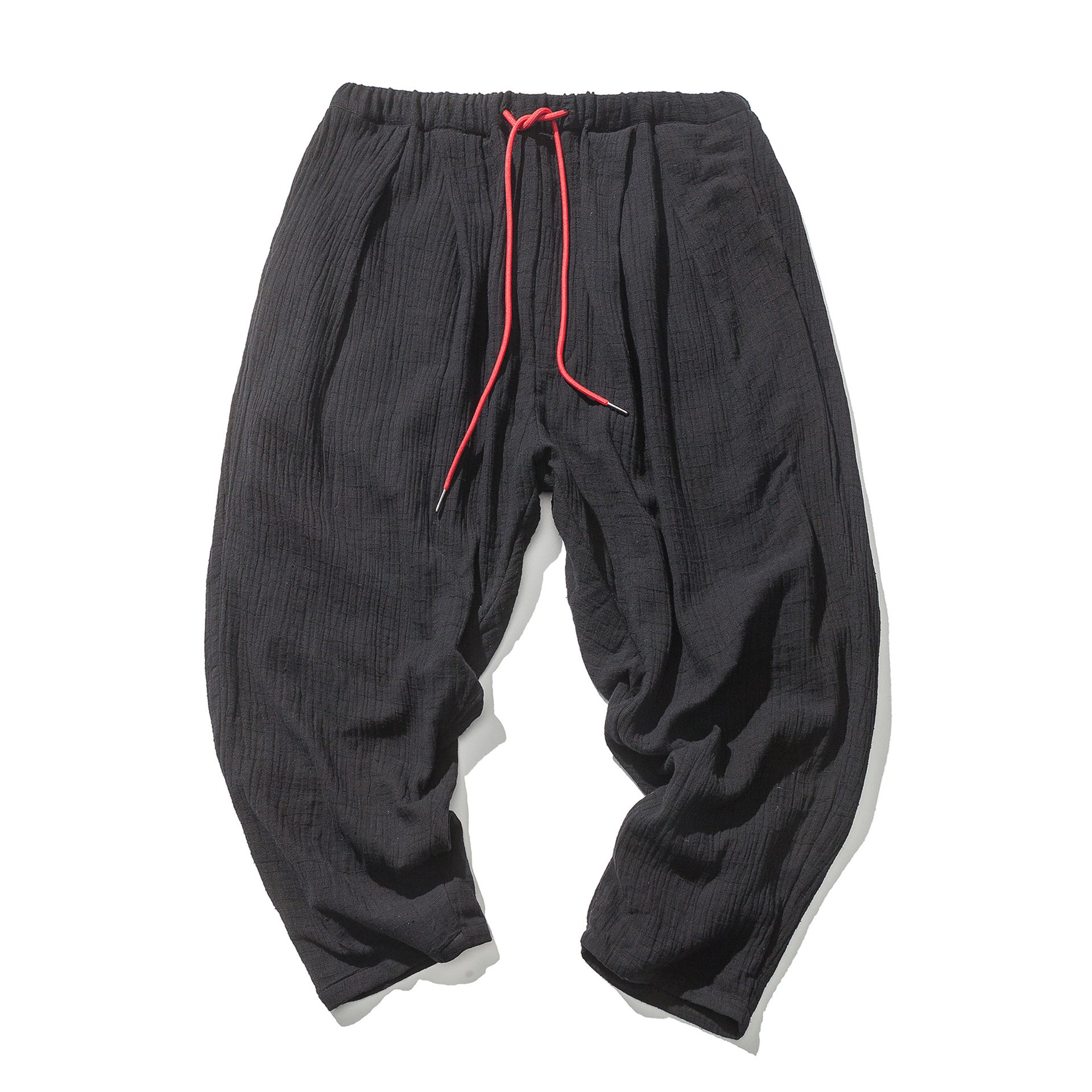 Chinese Style Cotton And Linen Men's Casual Trousers