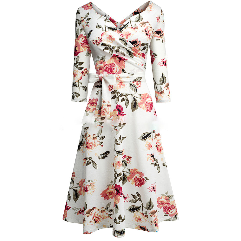 Fashion Lace-up Slim Dress