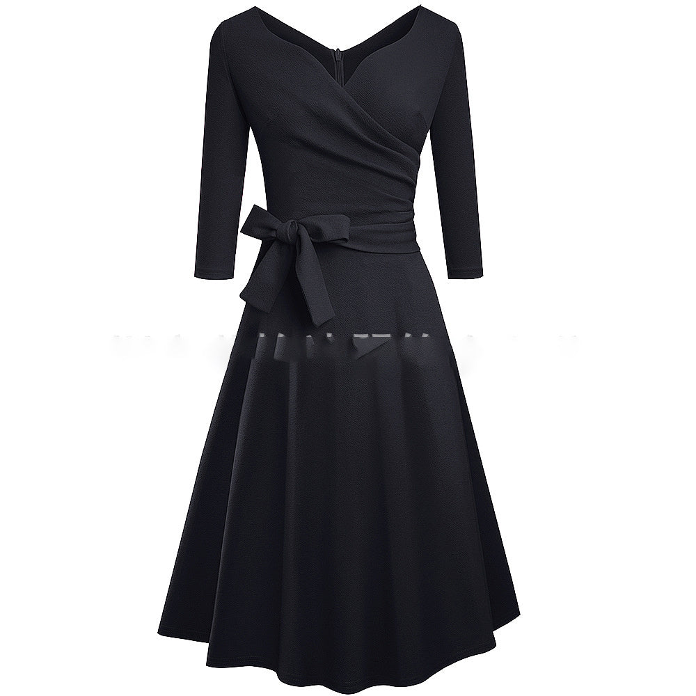 Fashion Lace-up Slim Dress