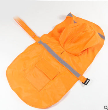 Pet Raincoat Dog Raincoat Labrador Golden Retriever Large and Medium-sized Dog Reflective Waterproof Snowproof Big Dog Clothes