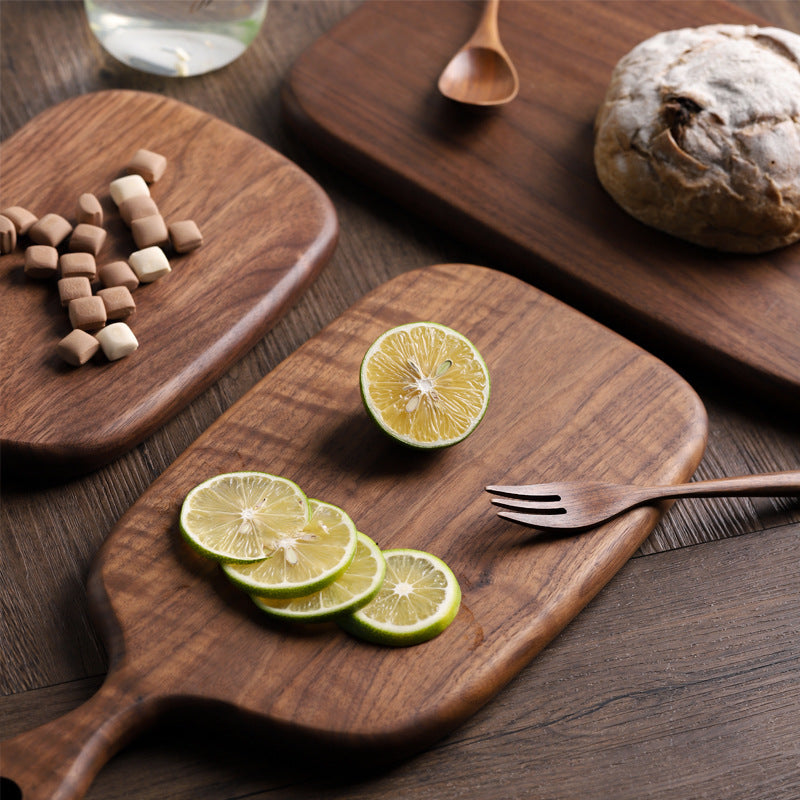 Black Walnut Chopping Board Bread Board Sushi Board Pizza Board Cutting Board Chopping Board Tray All Solid Wood Whole Wood Without Splicing