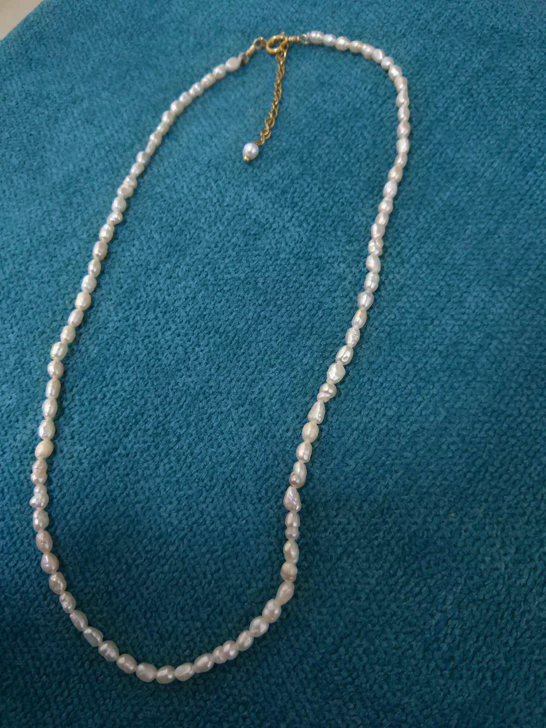 Natural Freshwater Necklace with Extra Fine Rice Grain
