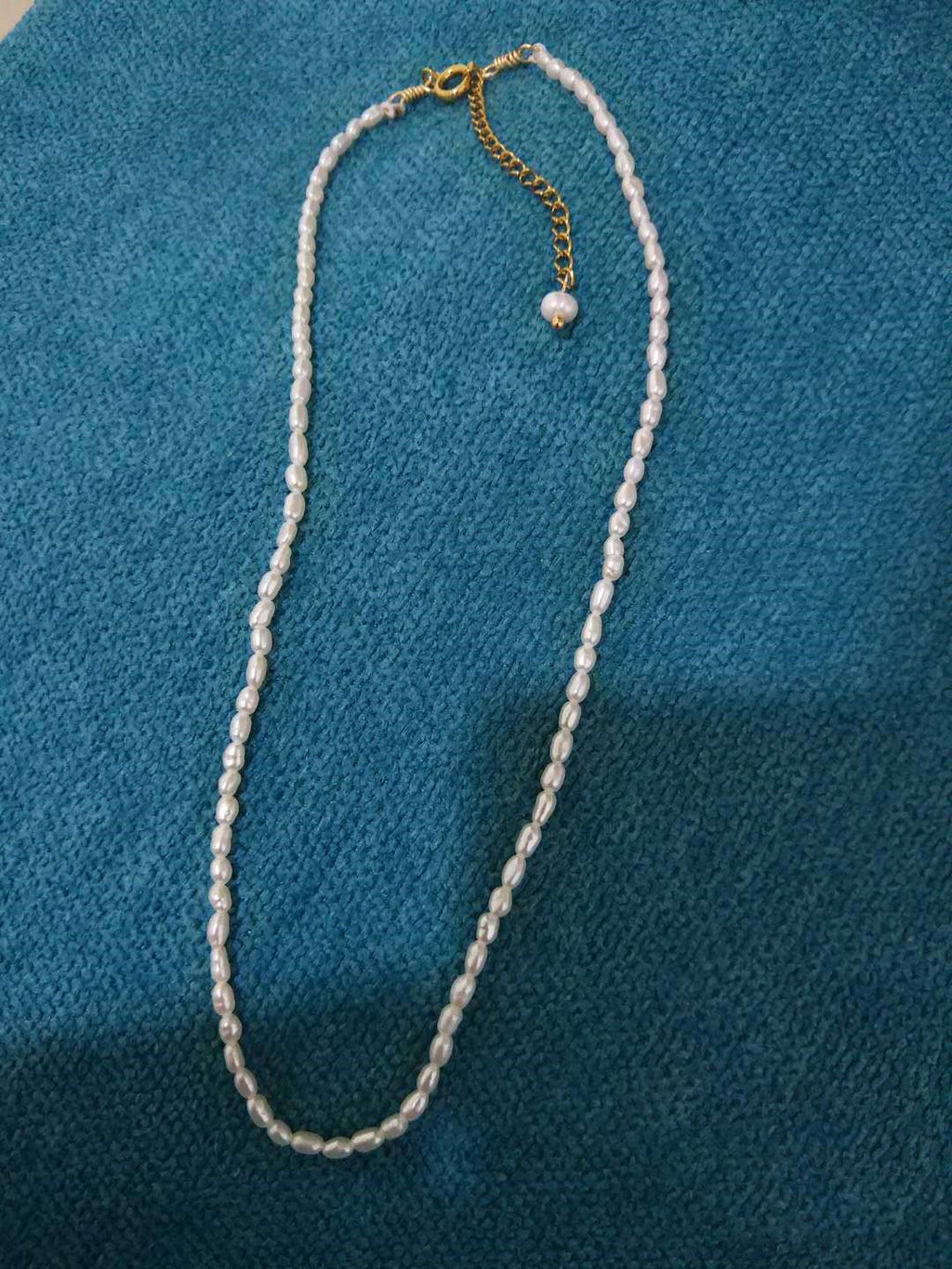 Natural Freshwater Necklace with Extra Fine Rice Grain