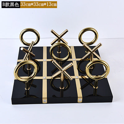 Metal Letter Chessboard Decoration Modern Living Room