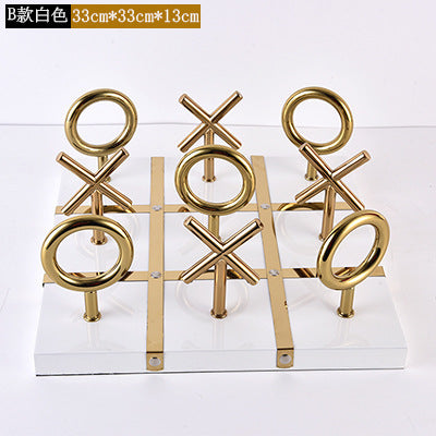 Metal Letter Chessboard Decoration Modern Living Room