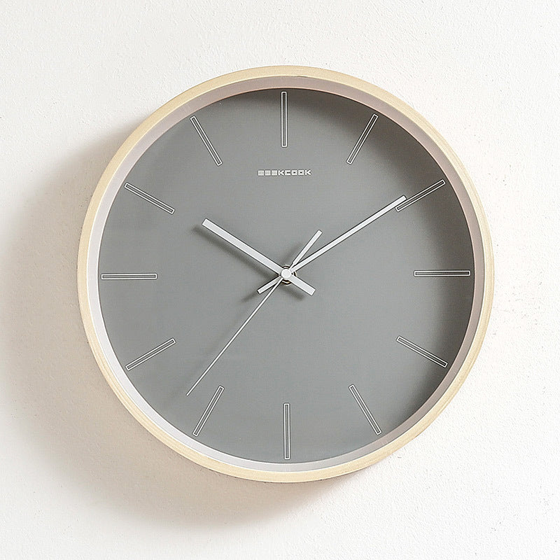 Modern Minimalist Wall Mute Wall Clock Living Room Clock Fashion Light Luxury Minimalist Clock