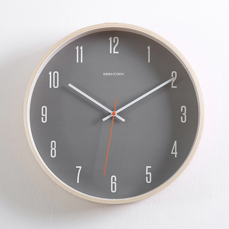 Modern Minimalist Wall Mute Wall Clock Living Room Clock Fashion Light Luxury Minimalist Clock