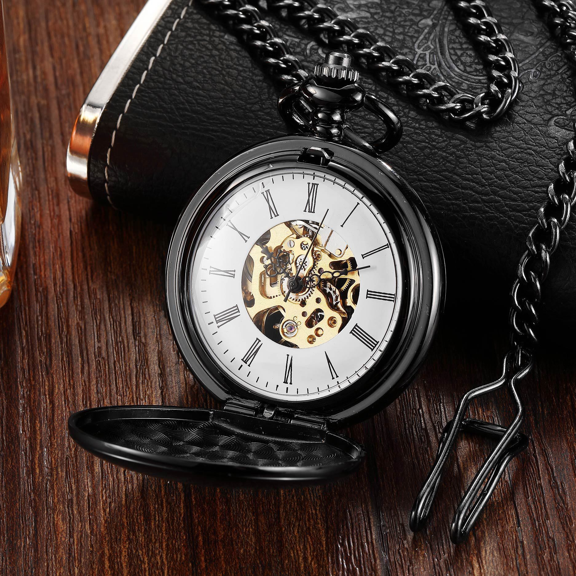 Vintage Carved Hollow Gift Souvenir Pocket Watch