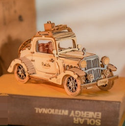 3d Three-dimensional Puzzle Model  Wooden Assembly Decompression Diy Handmade Toy