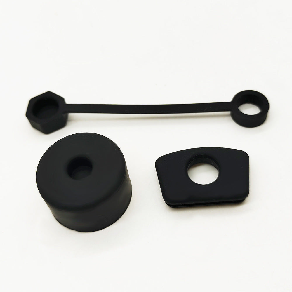 Silicone Outdoor Cup Anti-overflow Plug 3-piece Set Portable Cup Straw Cover Leak-proof Plug