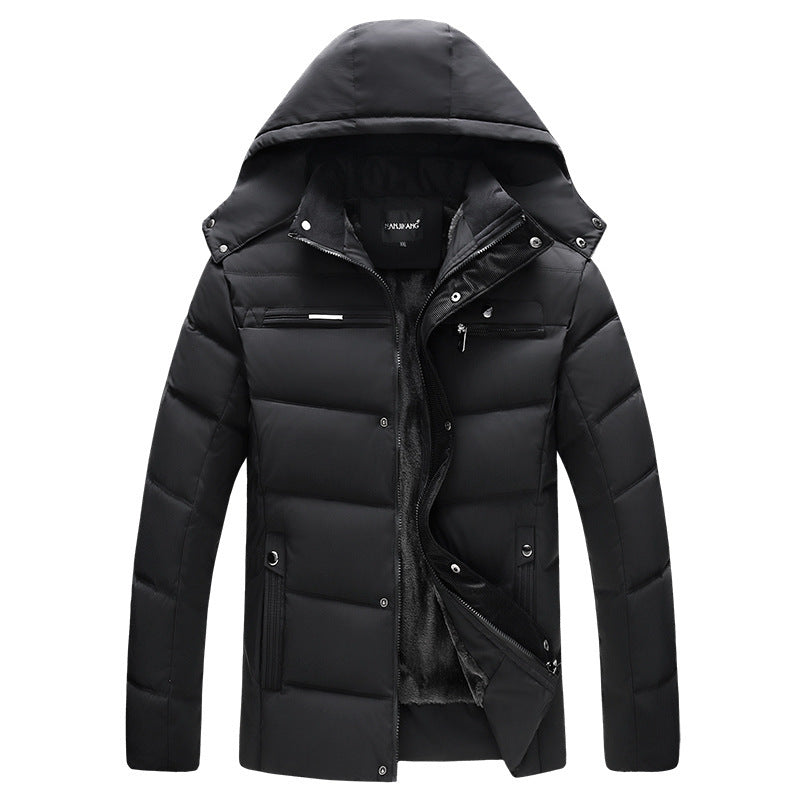 Winter coat with thickened cotton padded jacket