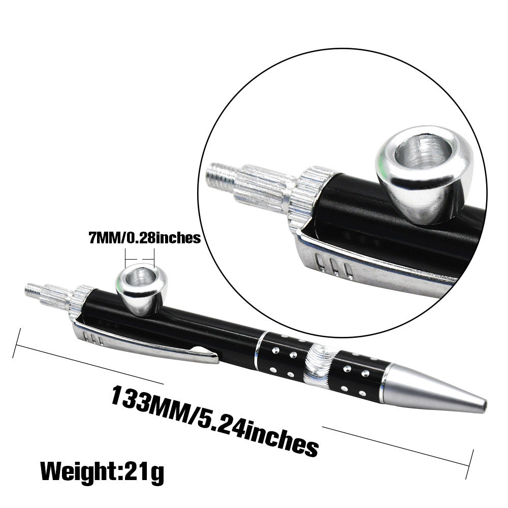 Metal Ball Point Pen Shape Pipe