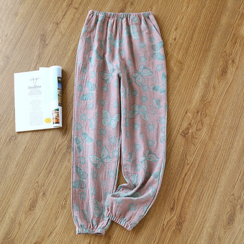 Women's Home Thin Summer Pure Cotton Pajama Pants