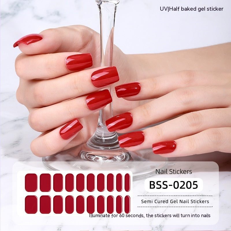 Gel Nail Art Sticker Semi-curing Gel