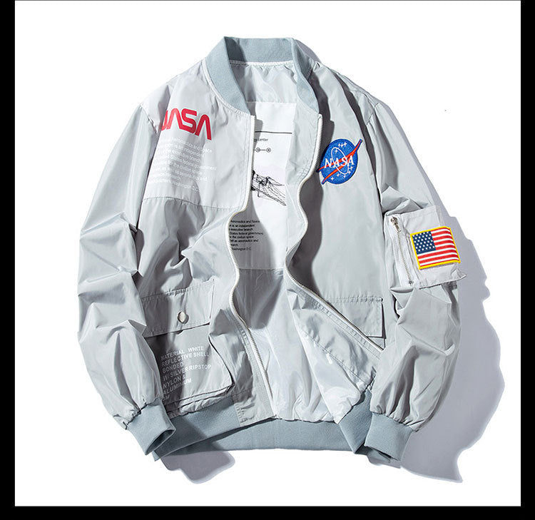 Spring and autumn men's bomber jacket men's astronaut overalls men's and women's overalls astronaut air force one