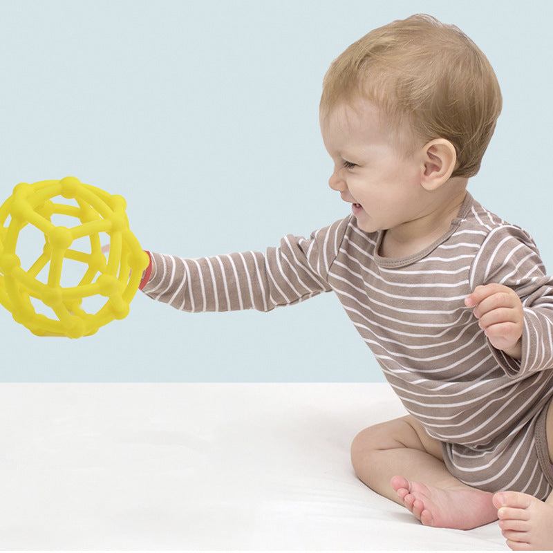 Baby Silicone Ball Newborn Soft Ball Round Hollow Small