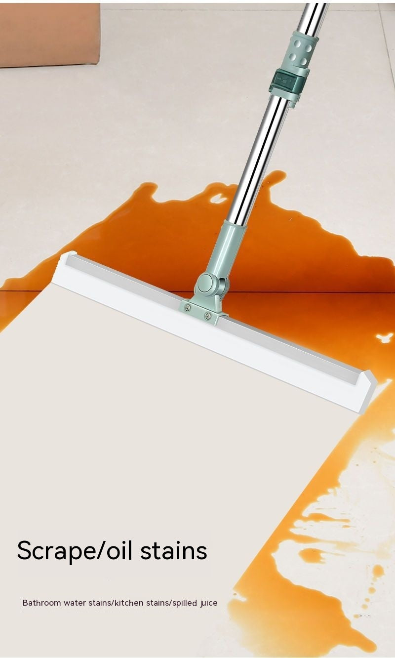 Floor Scraper Double-sided Silicone Retractable Broom
