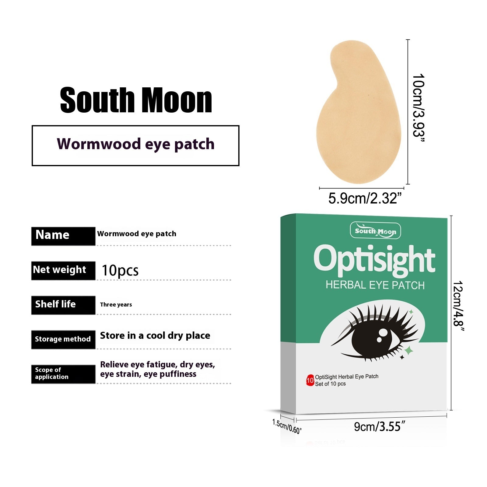 Argy Wormwood Eye Protection Patch Boxed