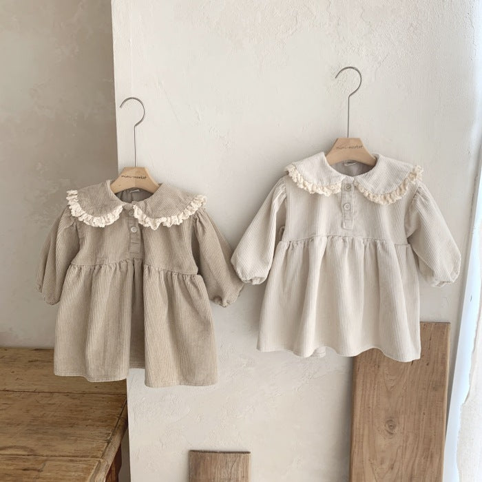 Girl's Baby Lace Doll Collar Dress