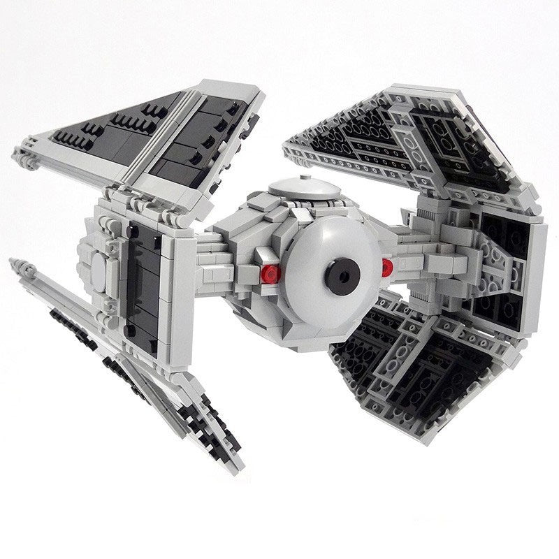 Titanium Fighter Double Ion Engine Fighter Building Blocks Toy