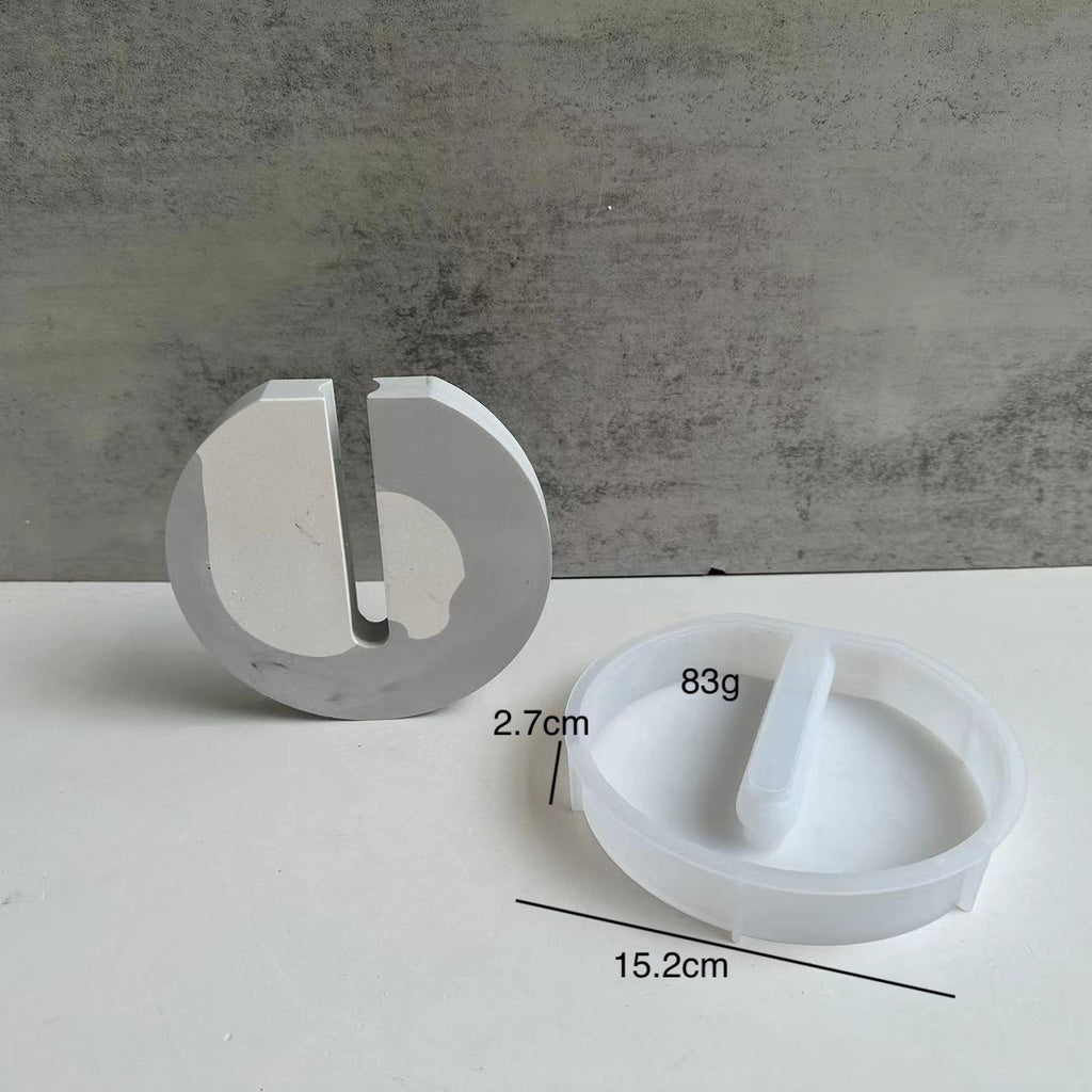 Hexagonal Round U-shaped Vase Silicone Mold Hydroponic Test Tube Vase Plaster