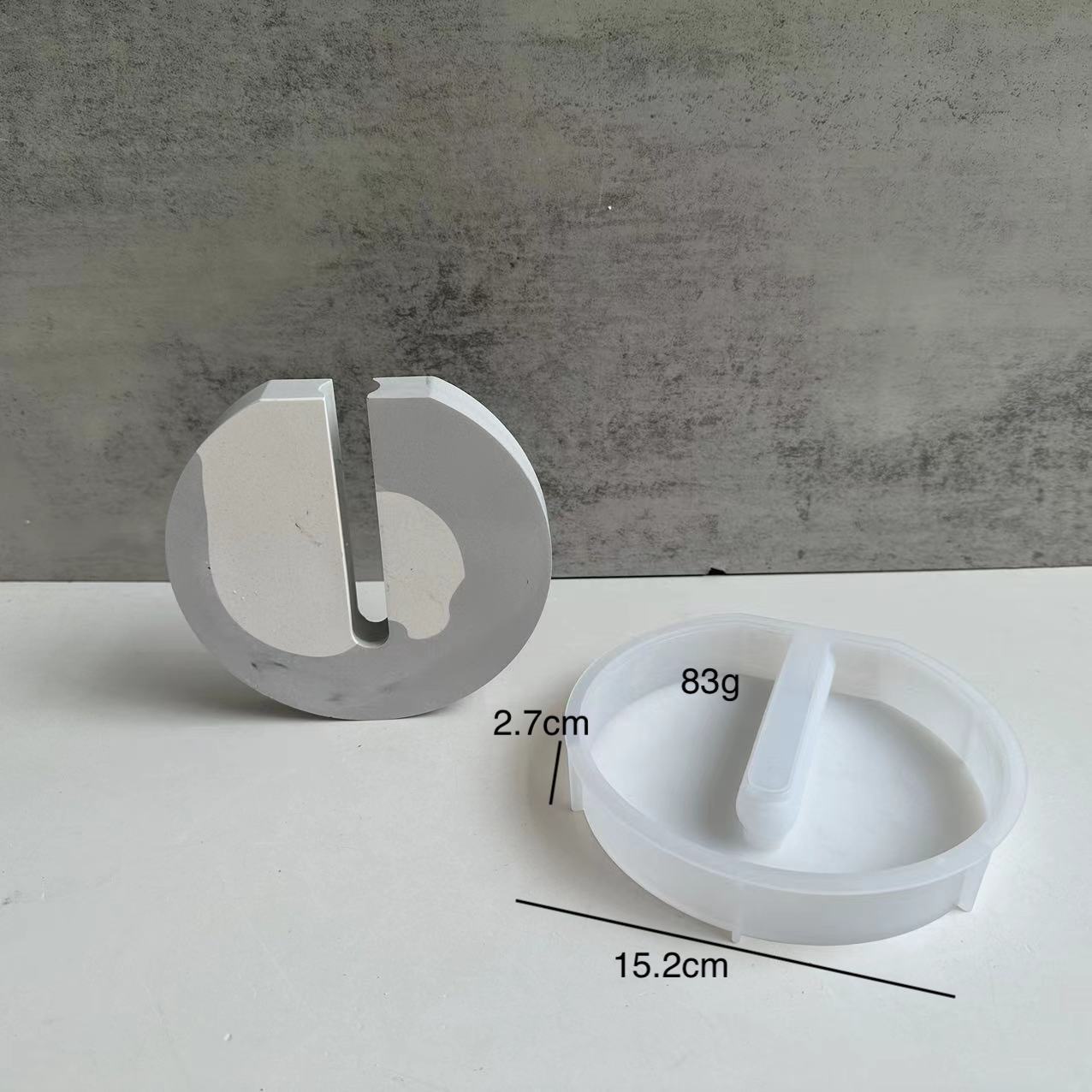 Hexagonal Round U-shaped Vase Silicone Mold Hydroponic Test Tube Vase Plaster