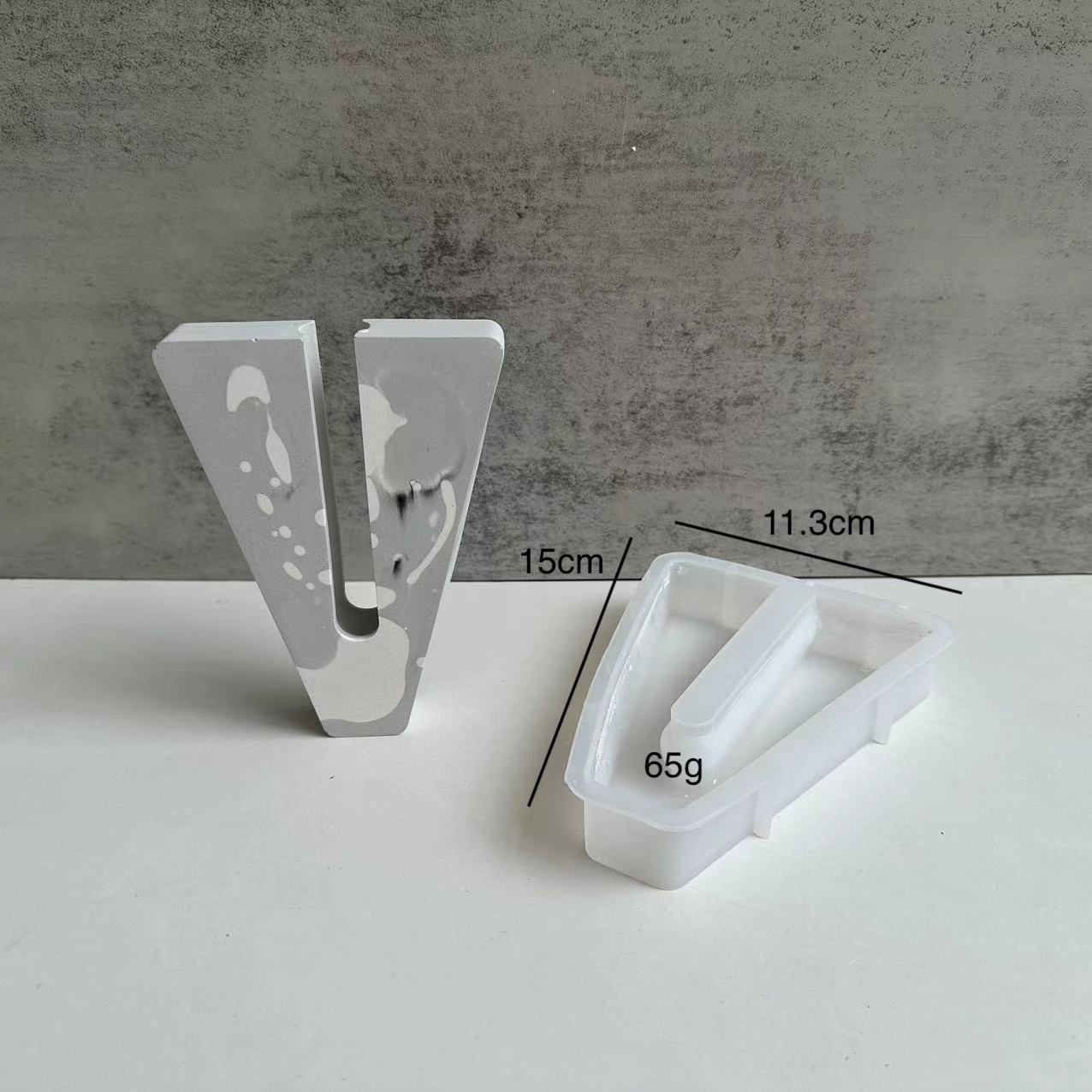 Hexagonal Round U-shaped Vase Silicone Mold Hydroponic Test Tube Vase Plaster