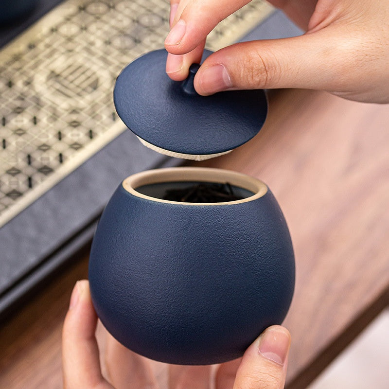 Stoneware Tea Tins Household Ceramic Dried Fruit