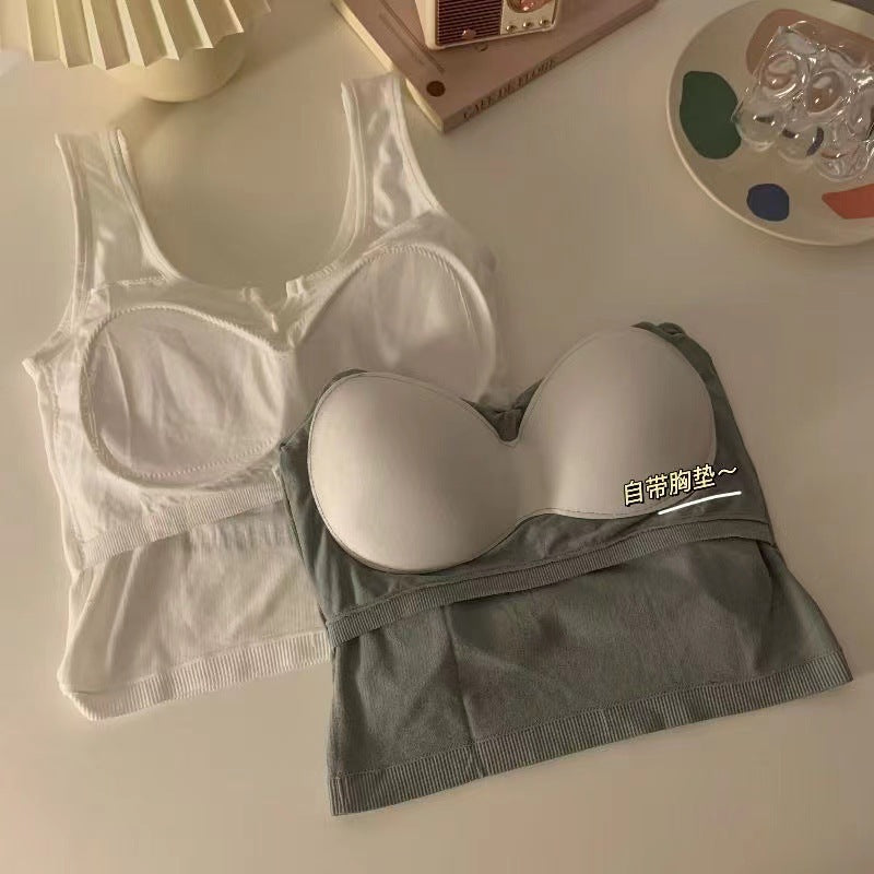 Printed V-neck Sneaky Design Women's Tube Top