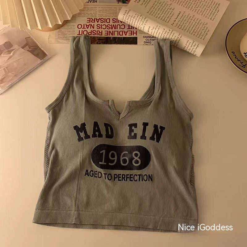 Printed V-neck Sneaky Design Women's Tube Top