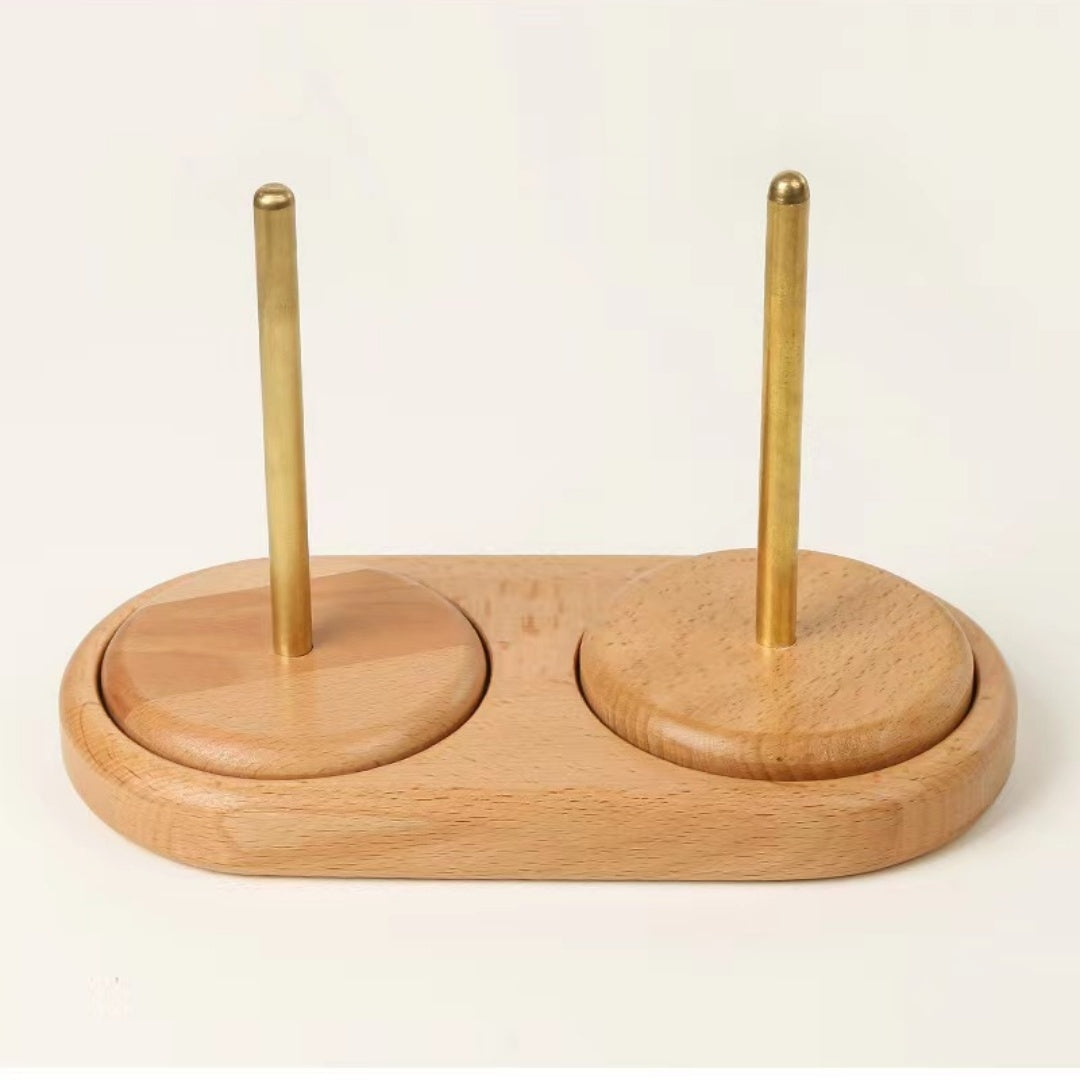 Wooden Rotatable Wool Spool